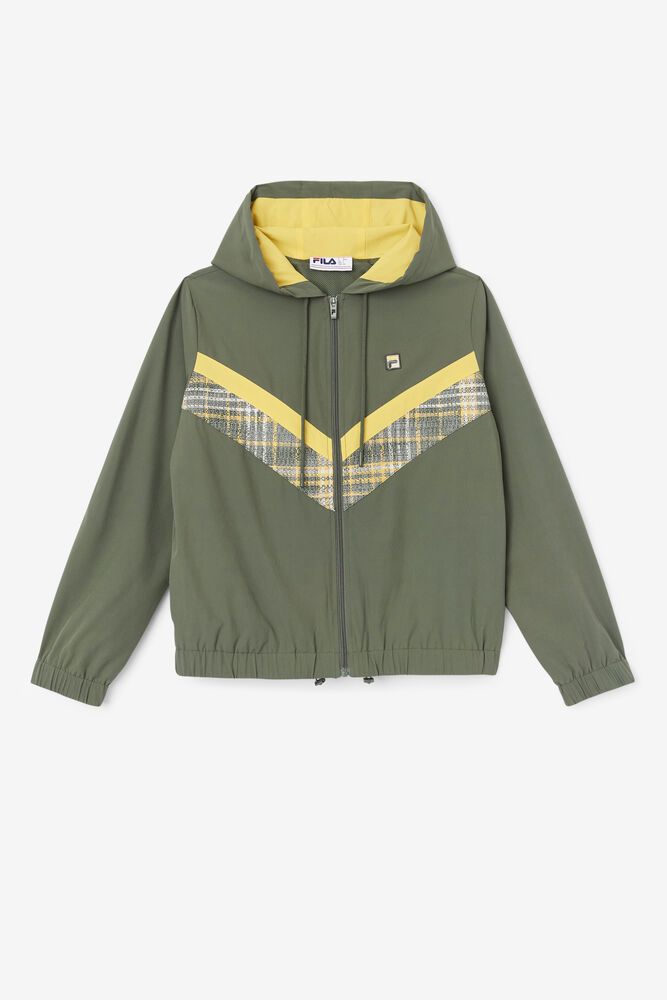 Fila Jacket Womens Olive - Gemma Wind - Philippines 3081769-GH